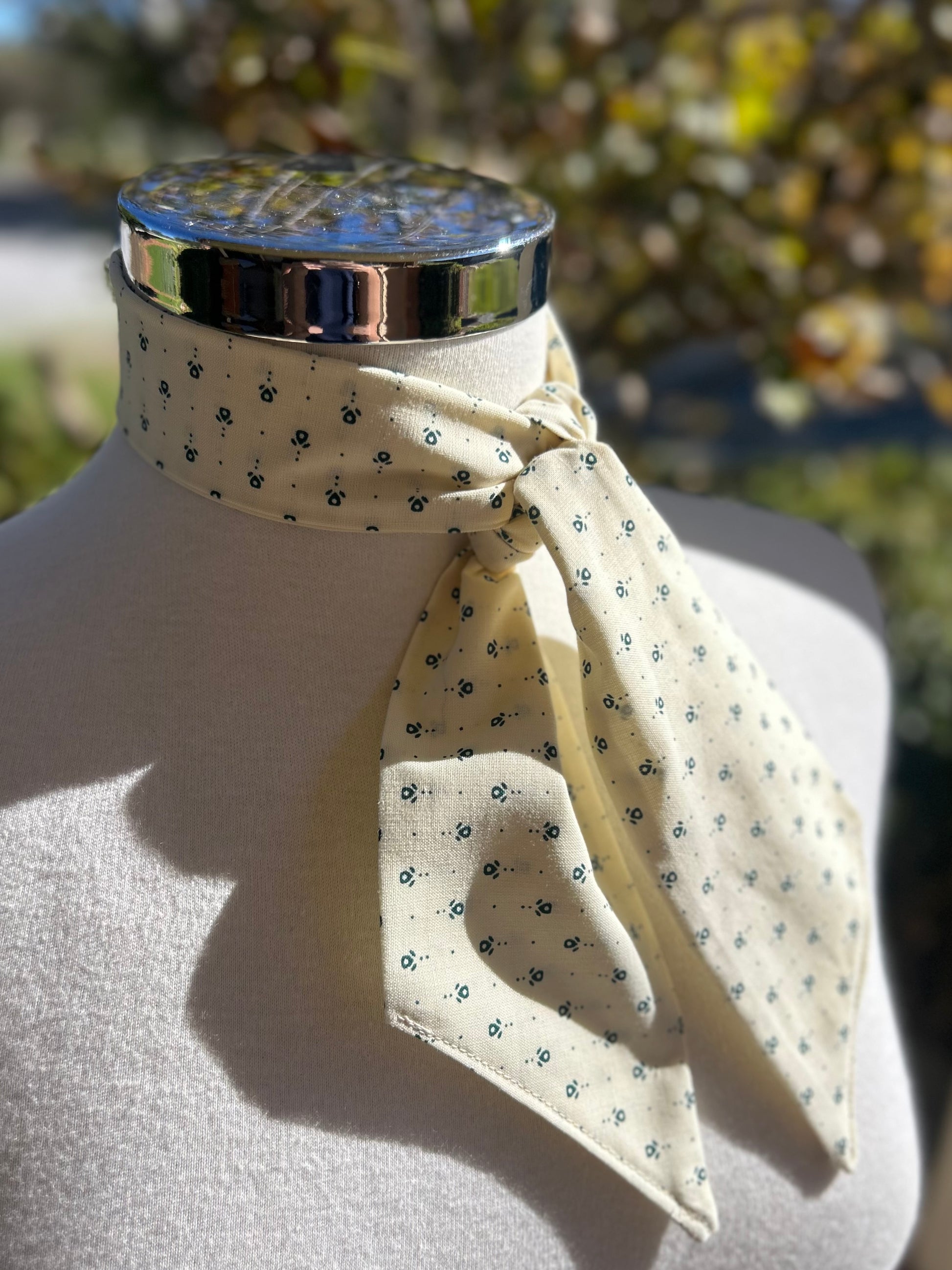 Cotton Neck Tie - Cream
