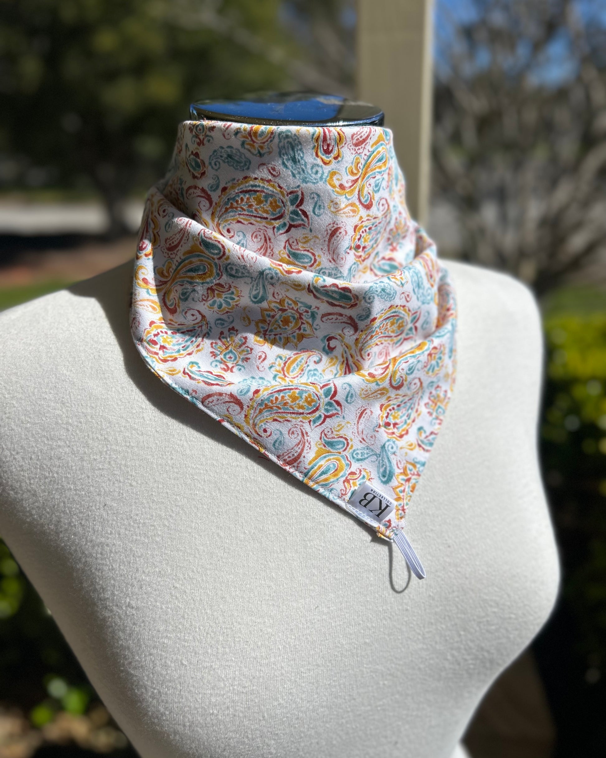 Cotton Neck Scarf - Paisley
