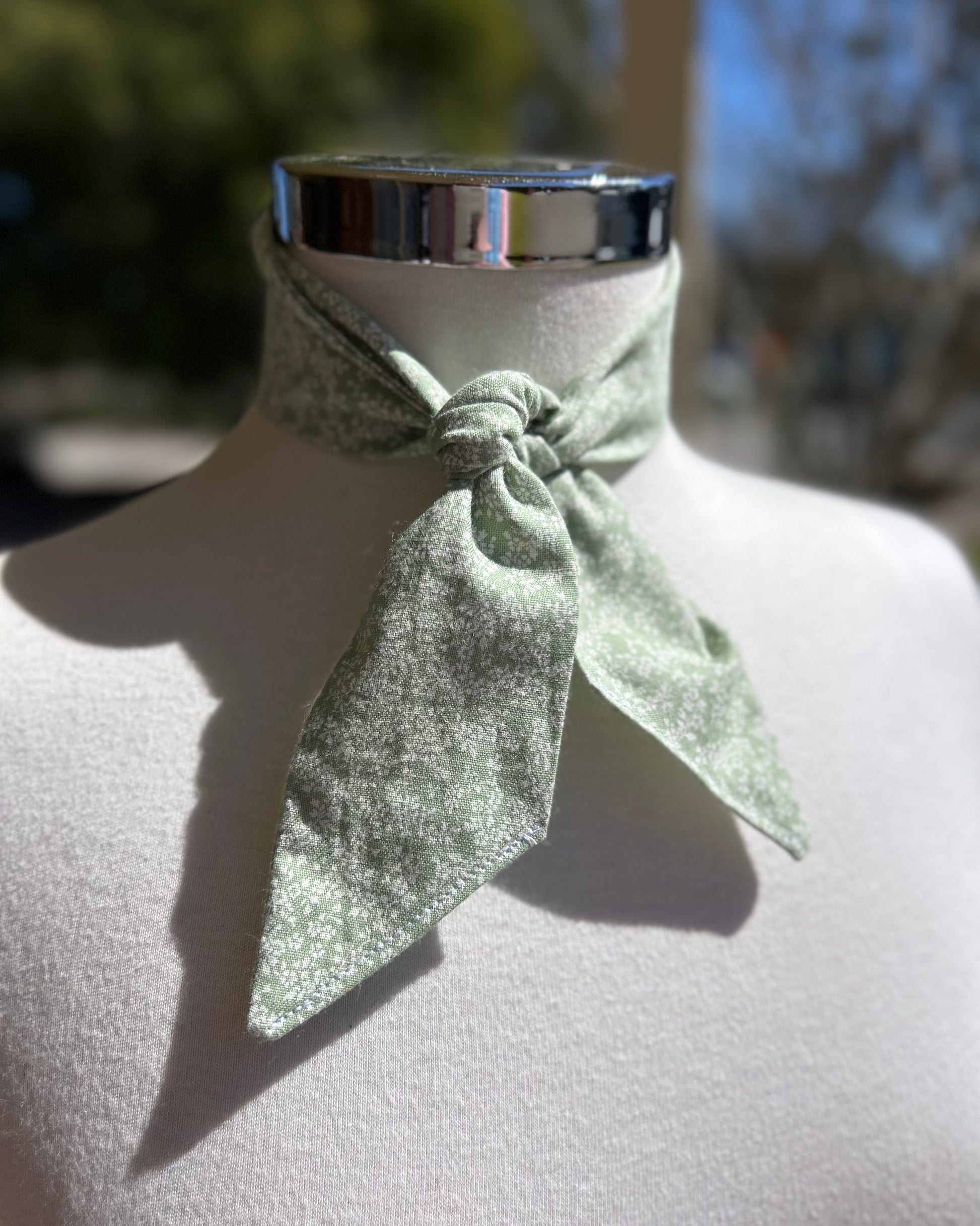 Cotton Neck Tie - Lime Green
