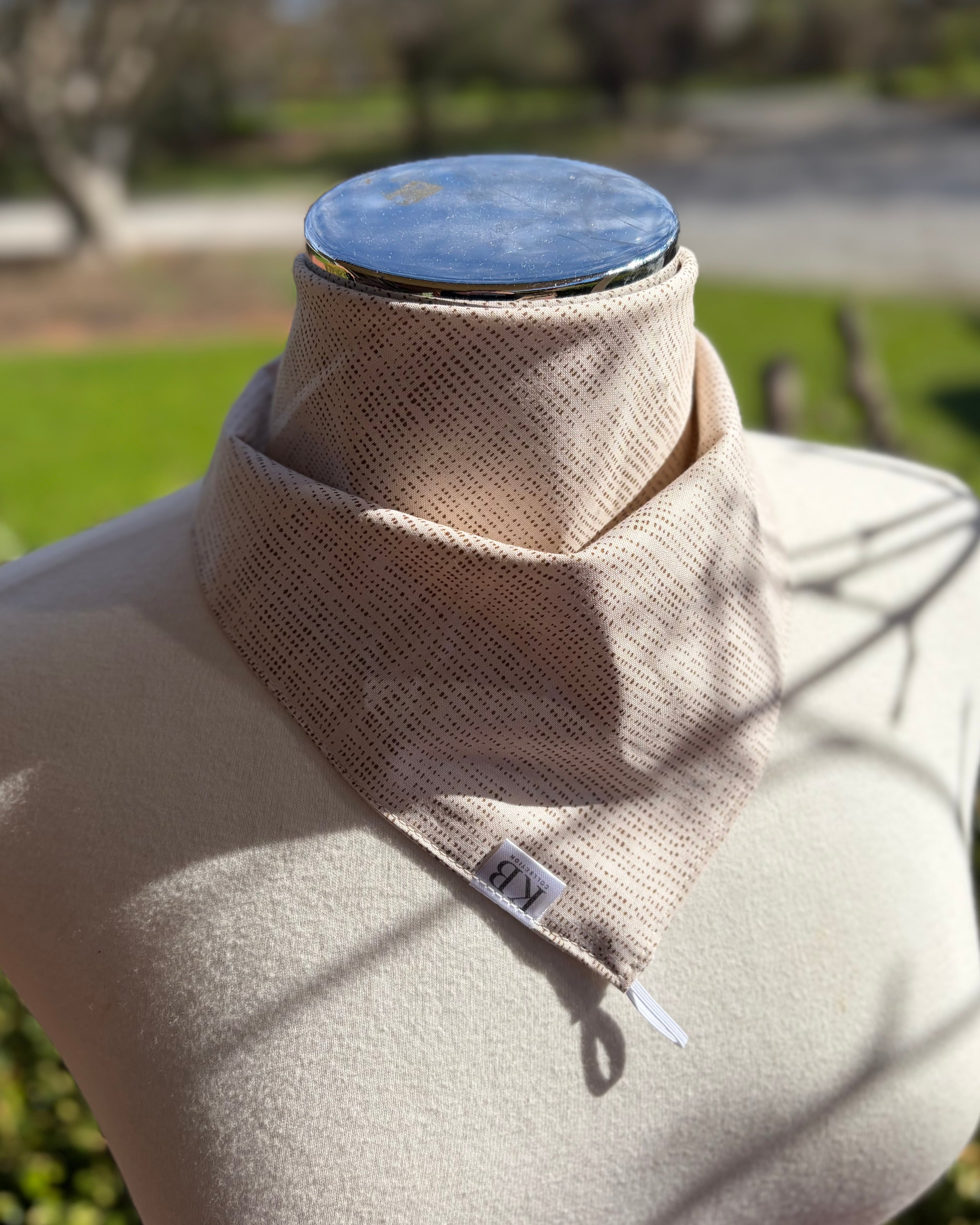 Cotton Neck Scarf - Cream