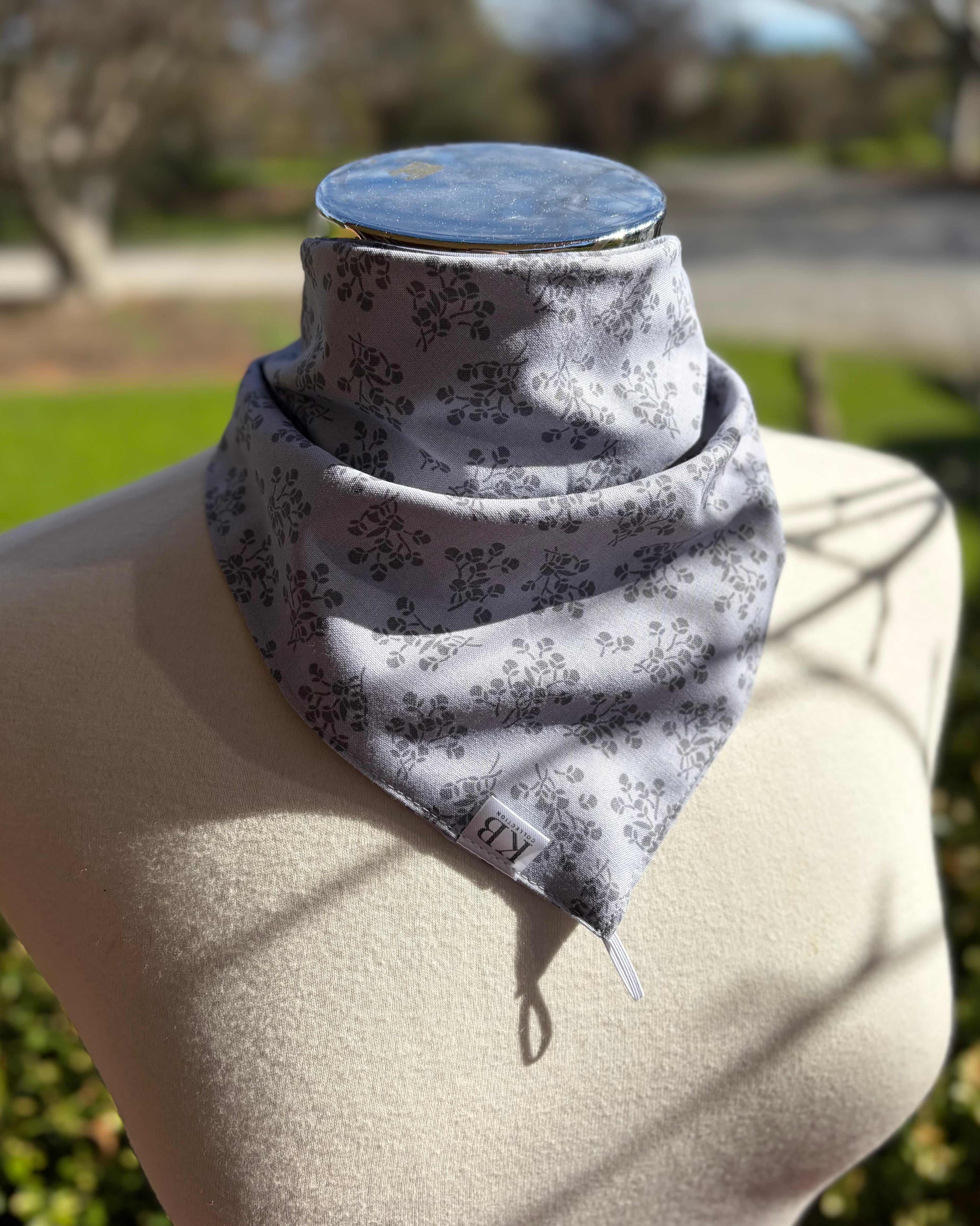 Cotton Neck Scarf - Grey