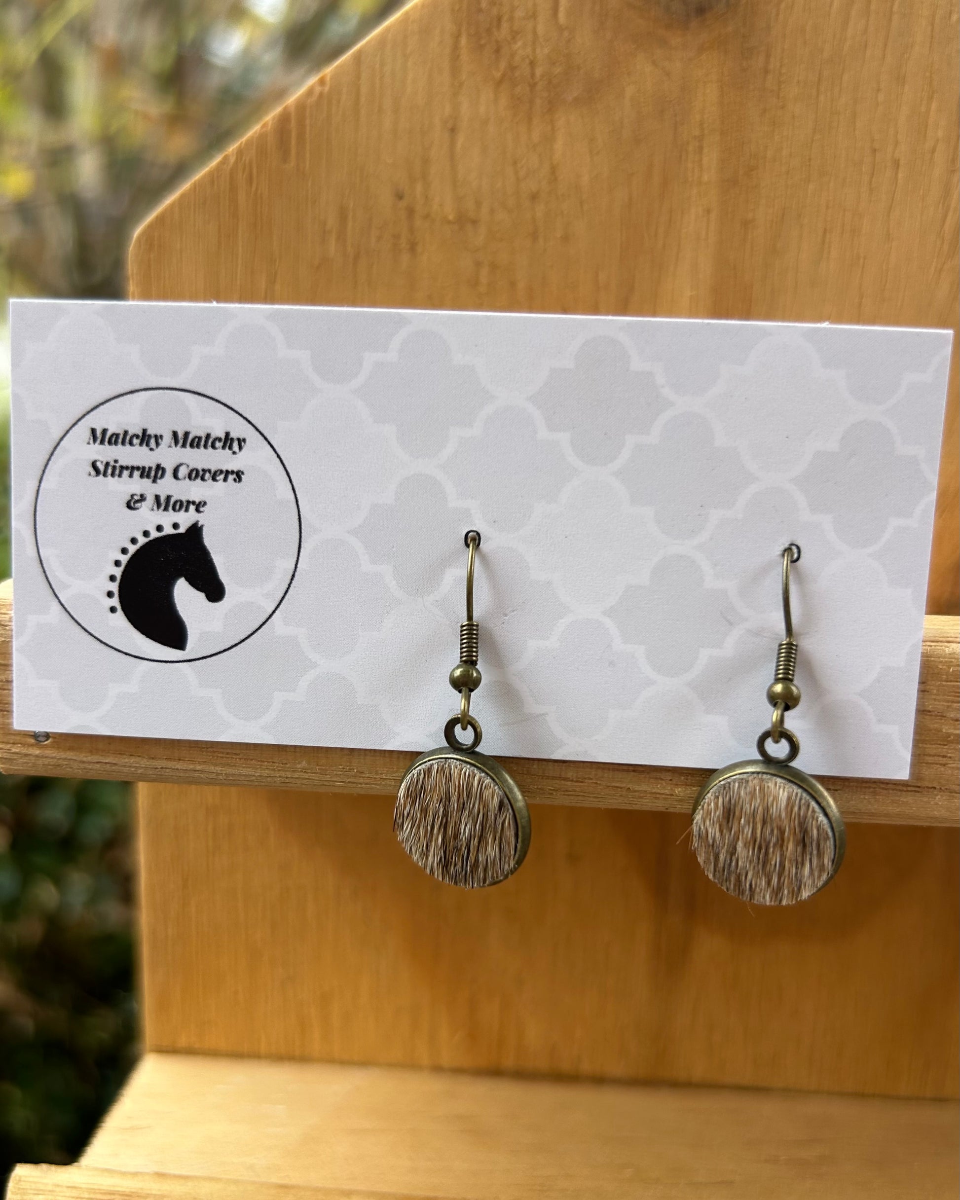 Cowhide Dangle - (Bronze) Brindle