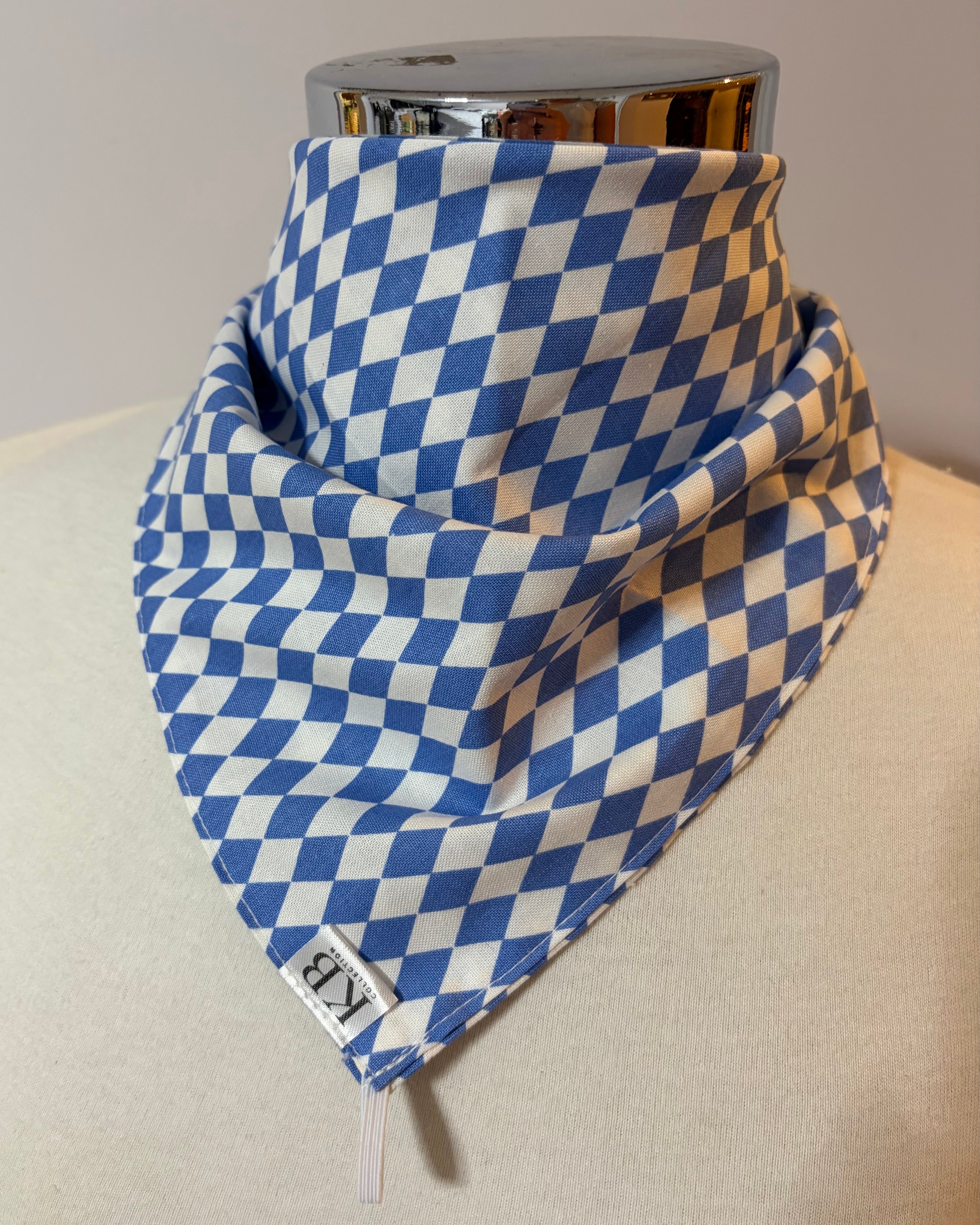 Cotton Neck Scarf - Checkers ￼