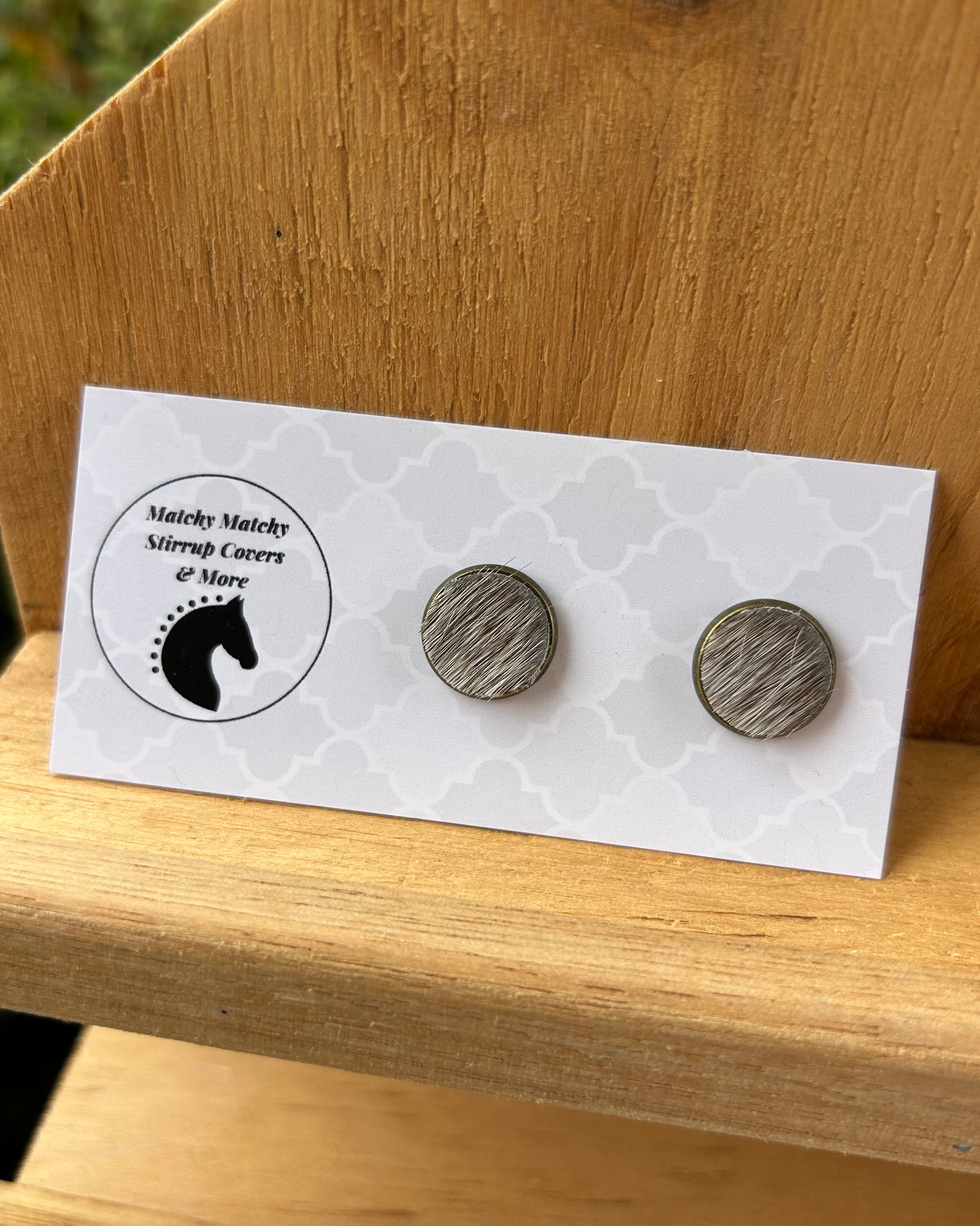 Cowhide Studs - (Bronze) Roan