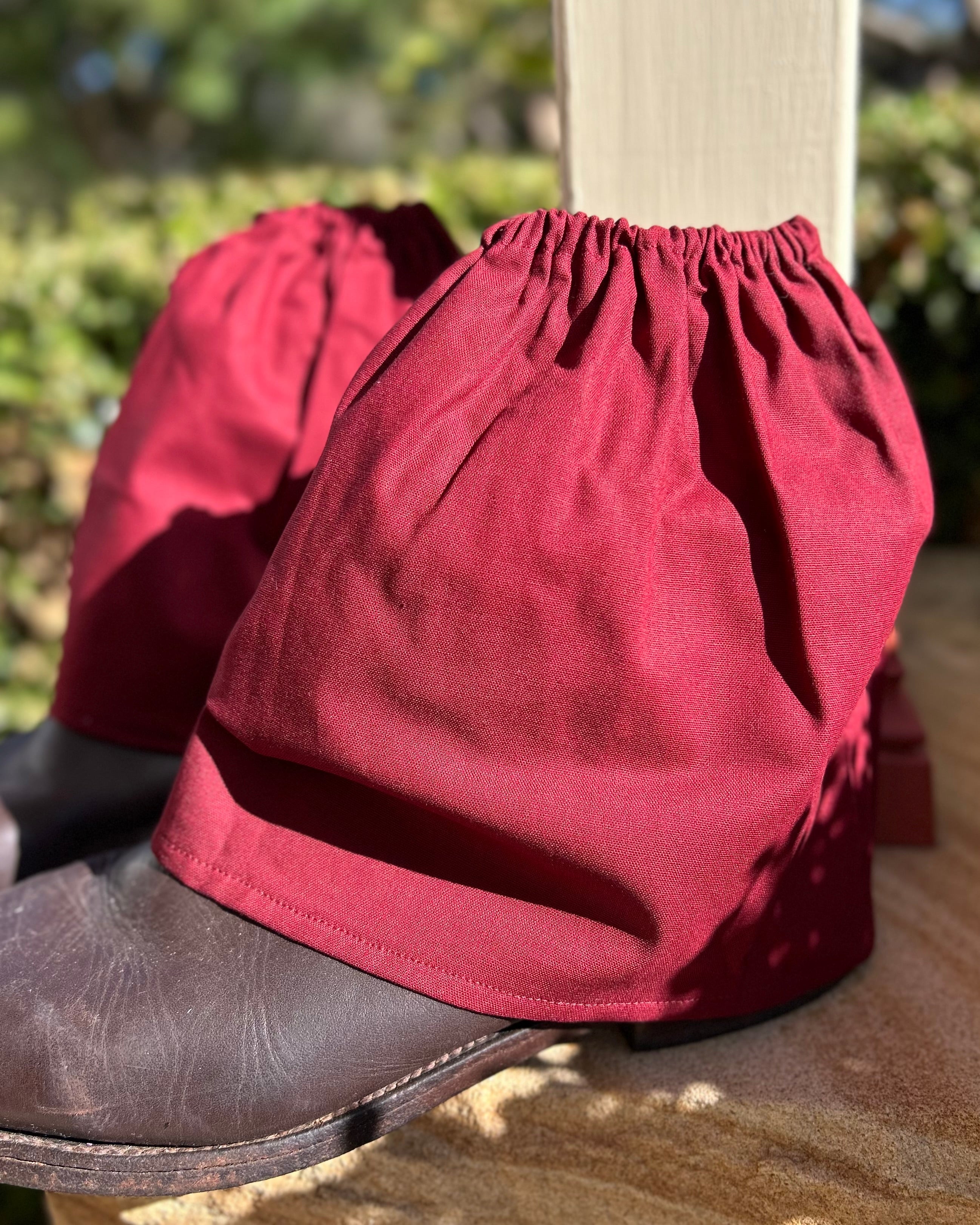 Sock Covers - Maroon