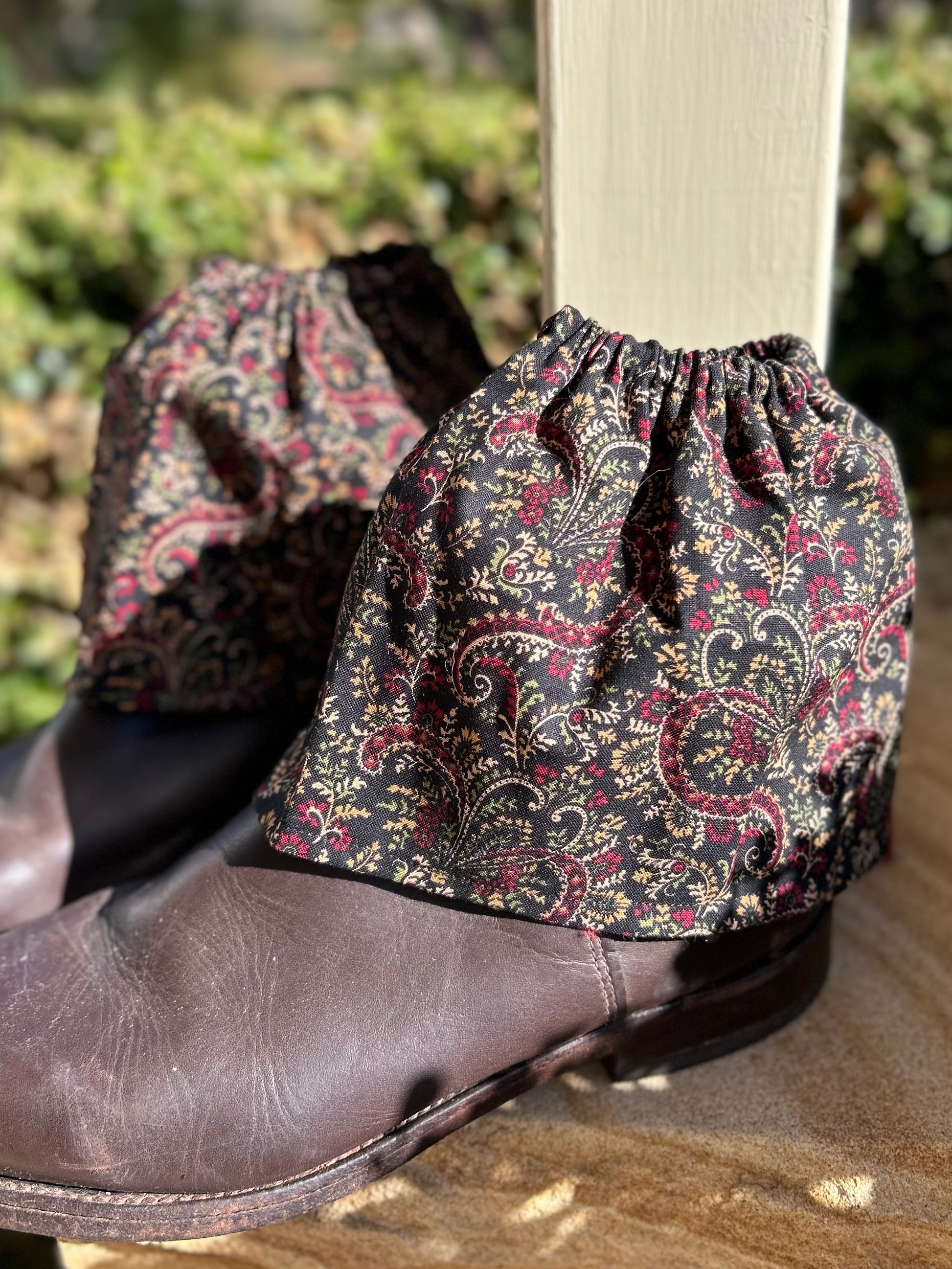 Sock Covers - Paisley