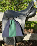 Fleece Stirrup Covers - Navy & Green