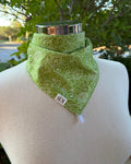 Cotton Neck Scarf - Green Paisley