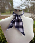Cotton Neck Tie - Navy Gingham