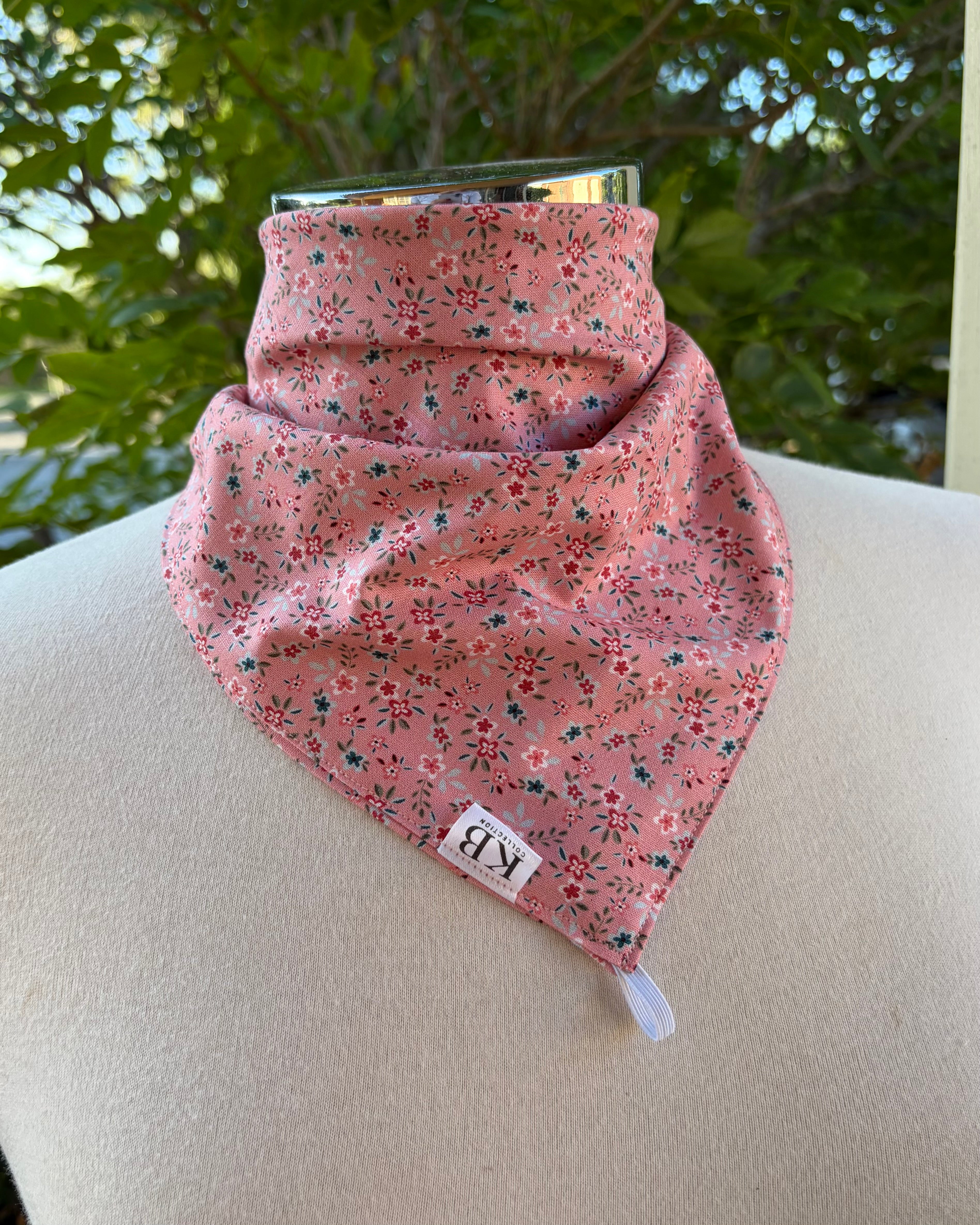 Cotton Neck Scarf - Blush Posies