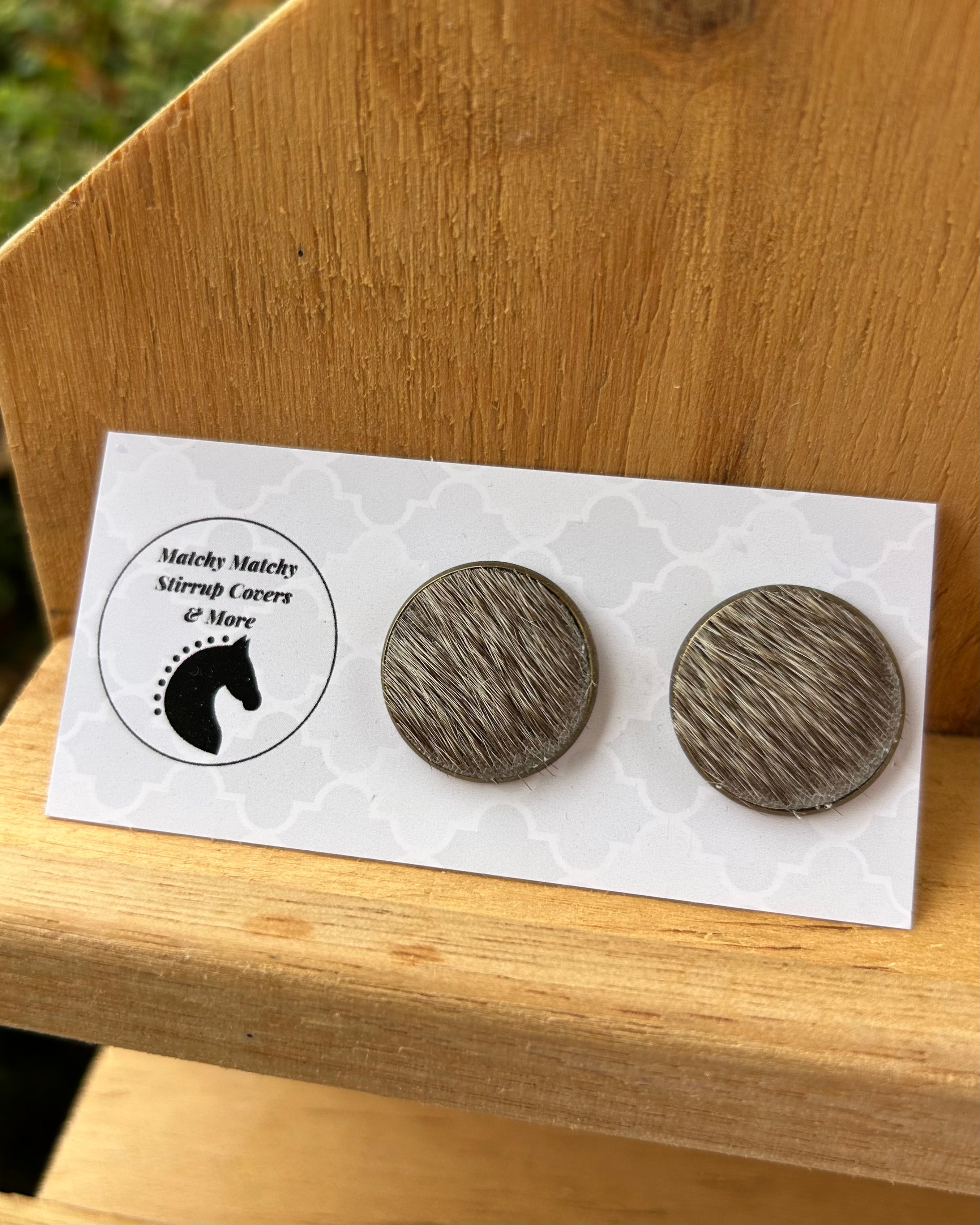 Cowhide Studs - (Bronze) Roan