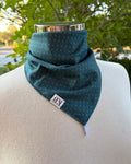 Cotton Neck Scarf - Emerald Crosses