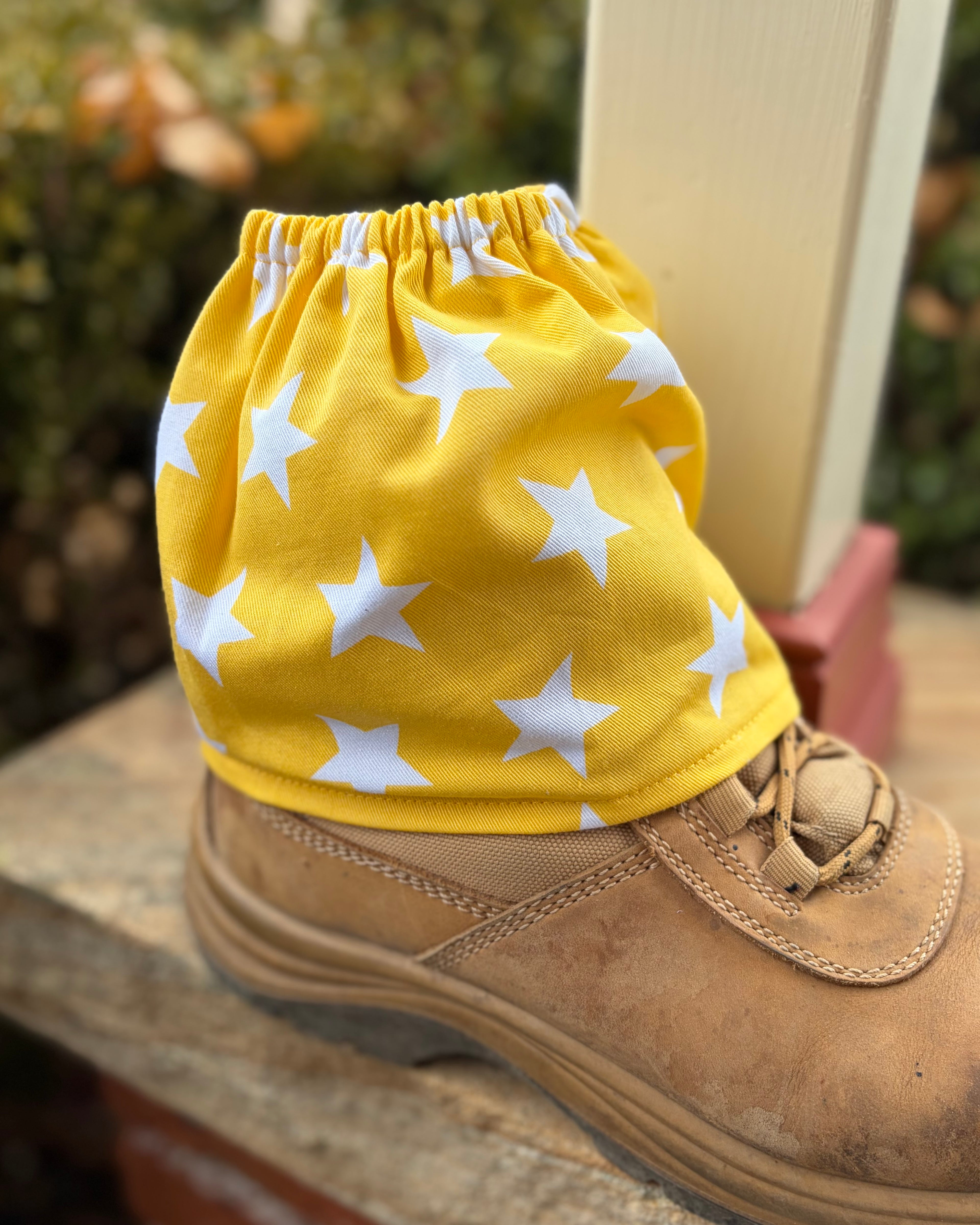 Sock Covers - Yellow Stars