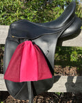 Fleece Stirrup Covers - Maroon & Pink