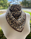 Satin Neck Scarf - Leopard Print