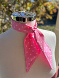 Cotton Neck Tie - Pink Polkadot