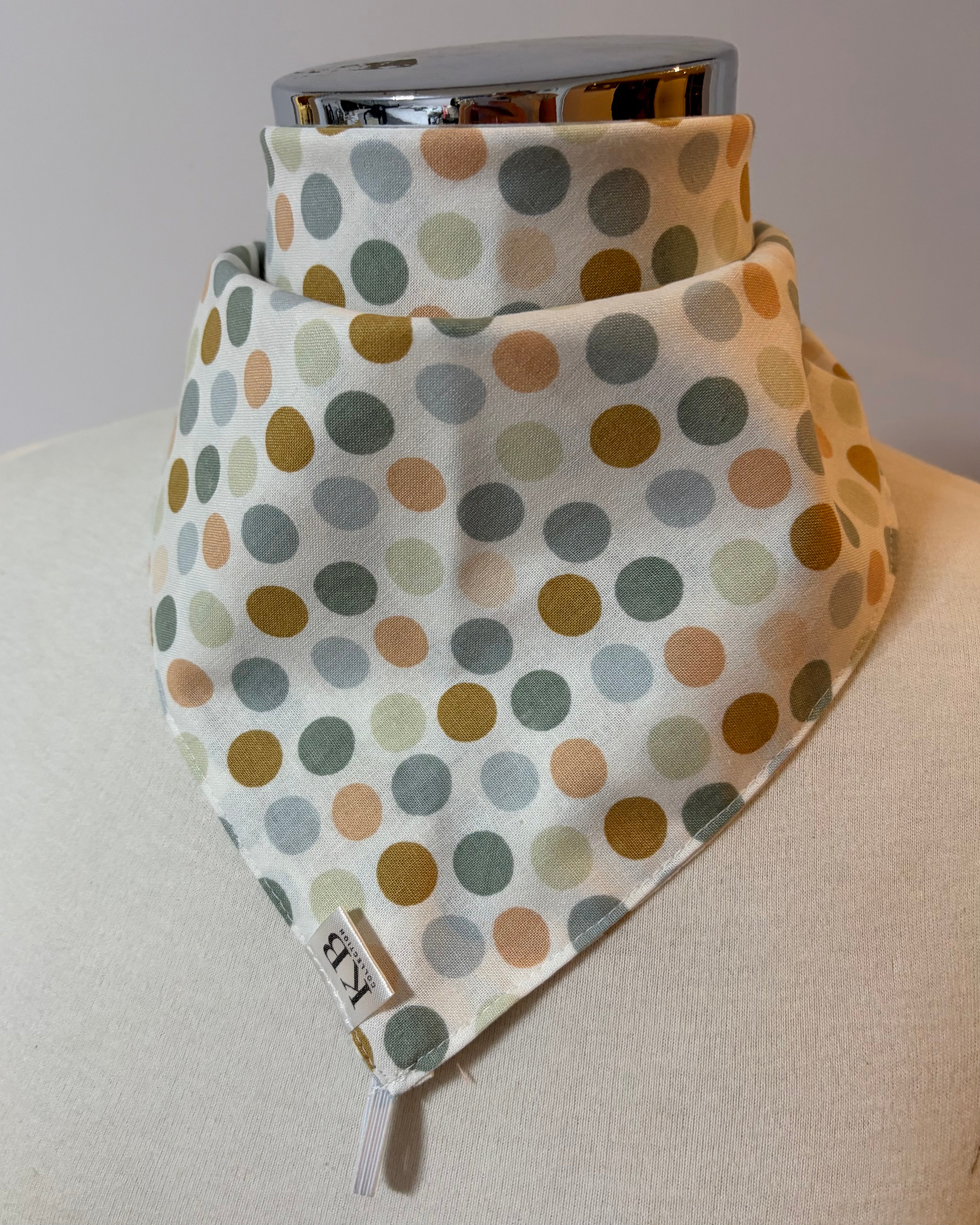 Cotton Neck Scarf - Spots