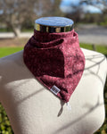 Cotton Neck Scarf - Burgundy