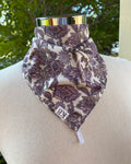 Cotton Neck Scarf - Purple Paisley