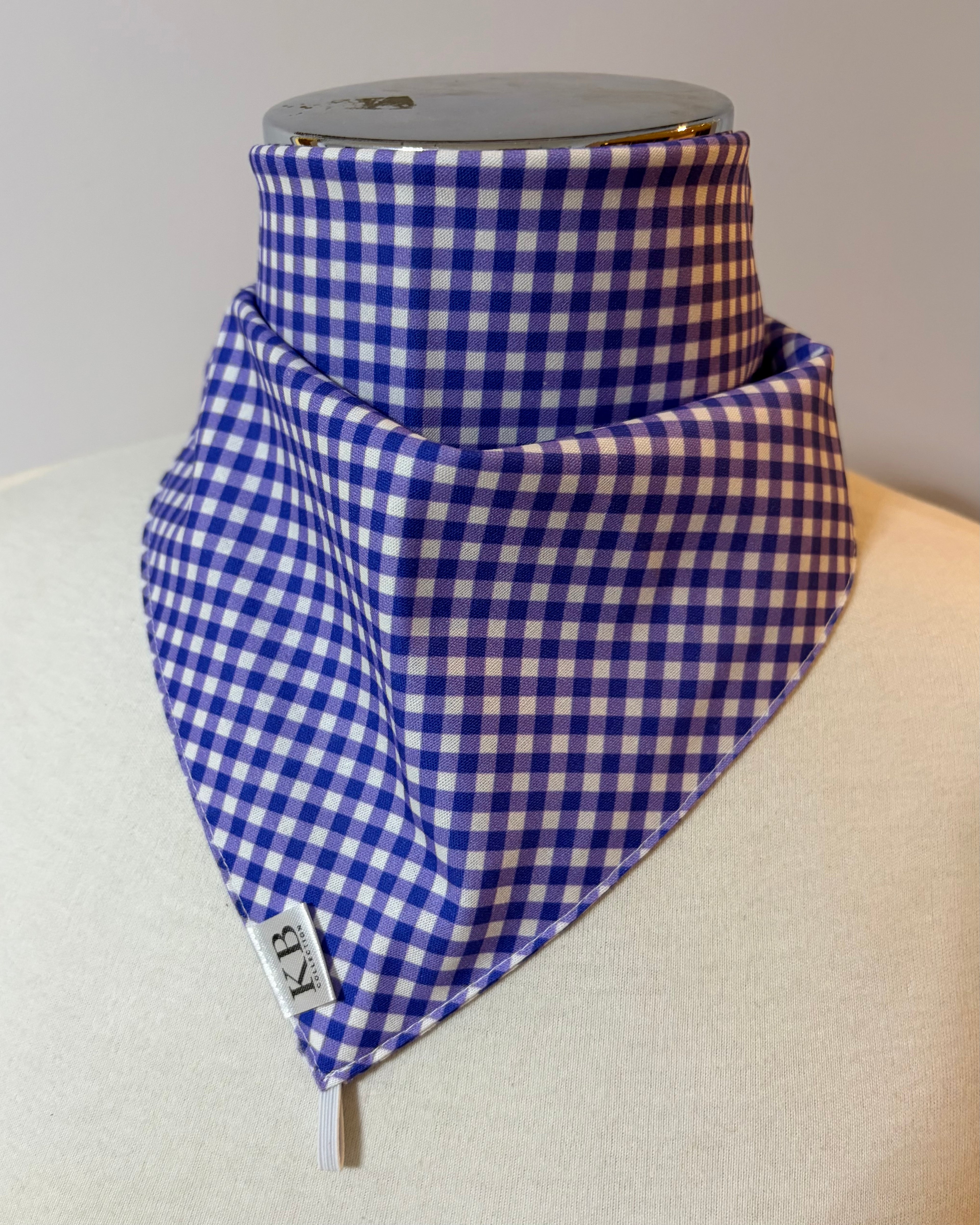 Cotton Neck Scarf - Purple Ginham