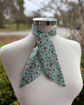 Cotton Neck Tie - Lime Floral
