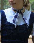 Cotton Neck Tie - Navy Gingham