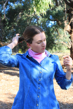 Cotton Neck Scarf - Paisley Hearts