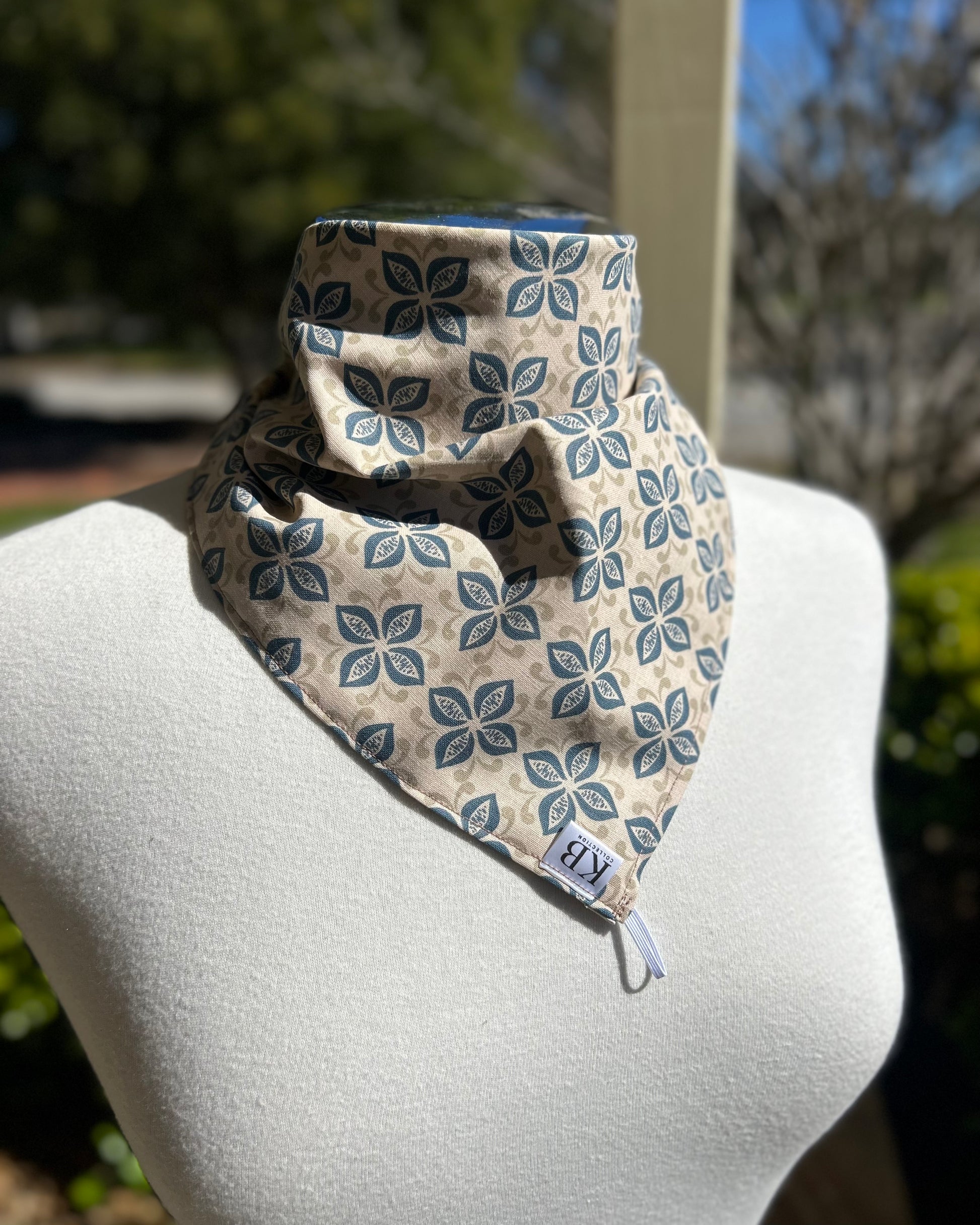 Cotton Neck Scarf - Vintage Petals