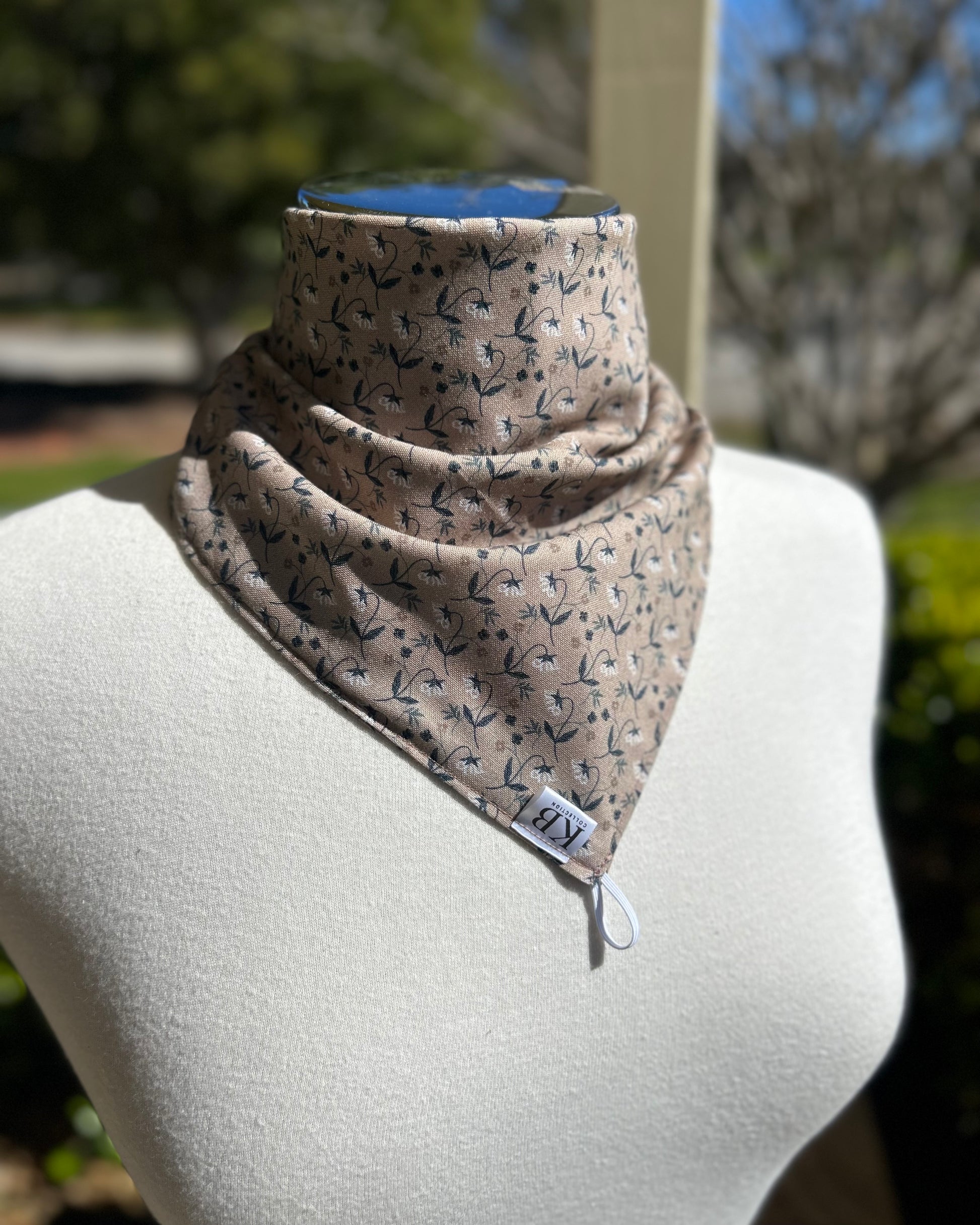 Cotton Neck Scarf - Vintage Vines