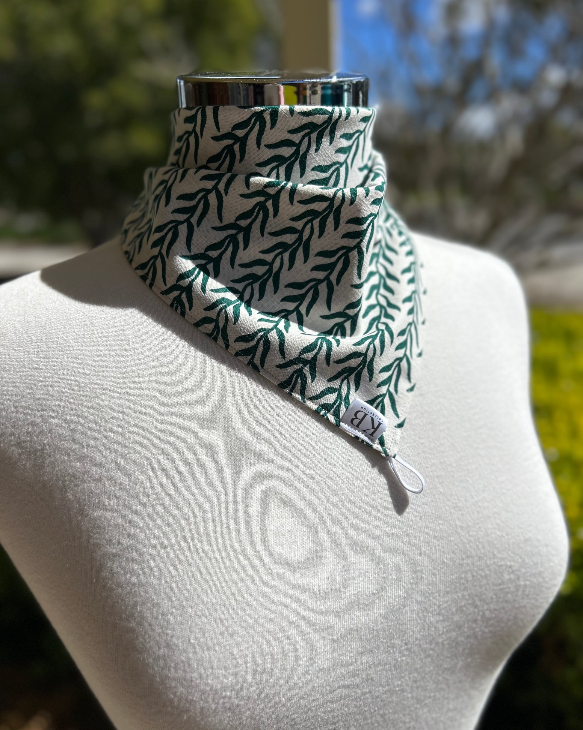 Cotton Neck Scarf - Vines