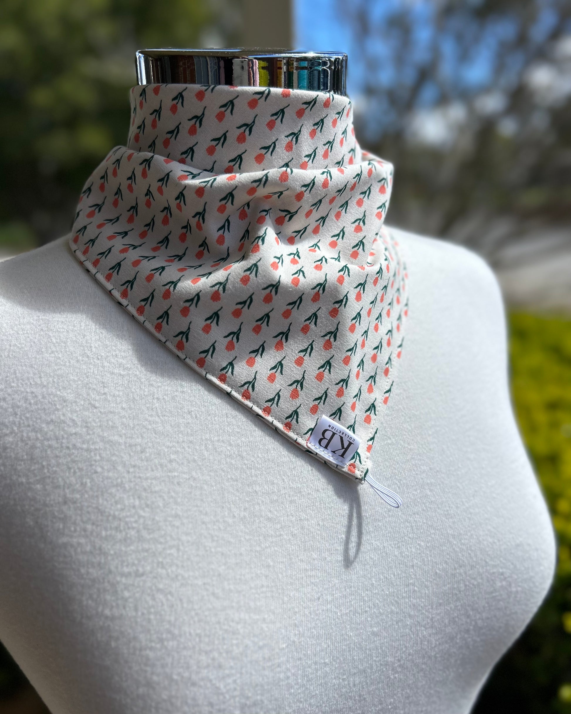 Cotton Neck Scarf - Tulips