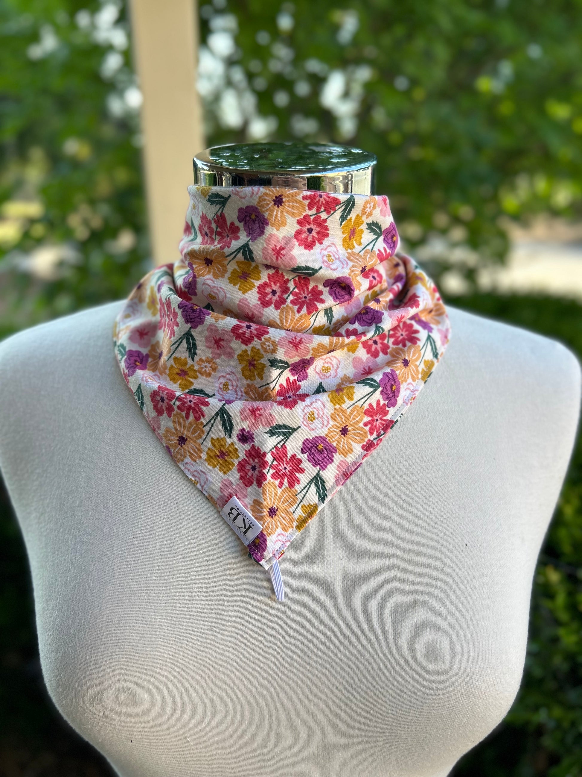 Cotton Neck Scarf - Mixed Flowers