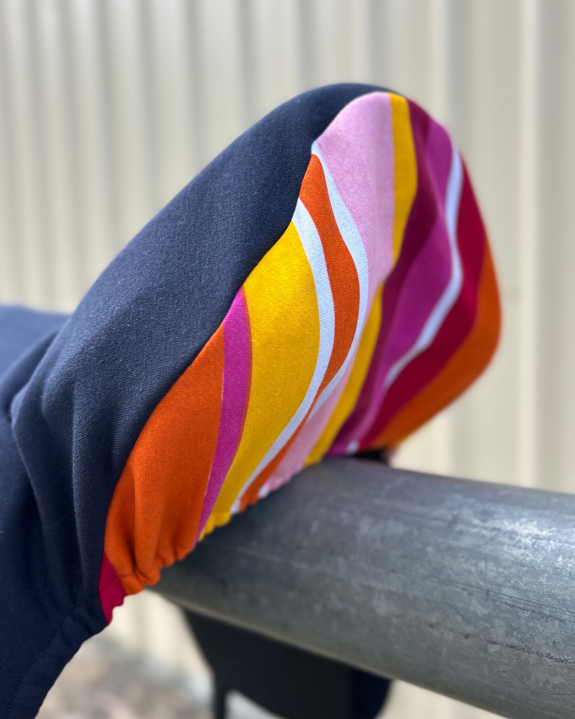 English Saddle Cover - Stripes