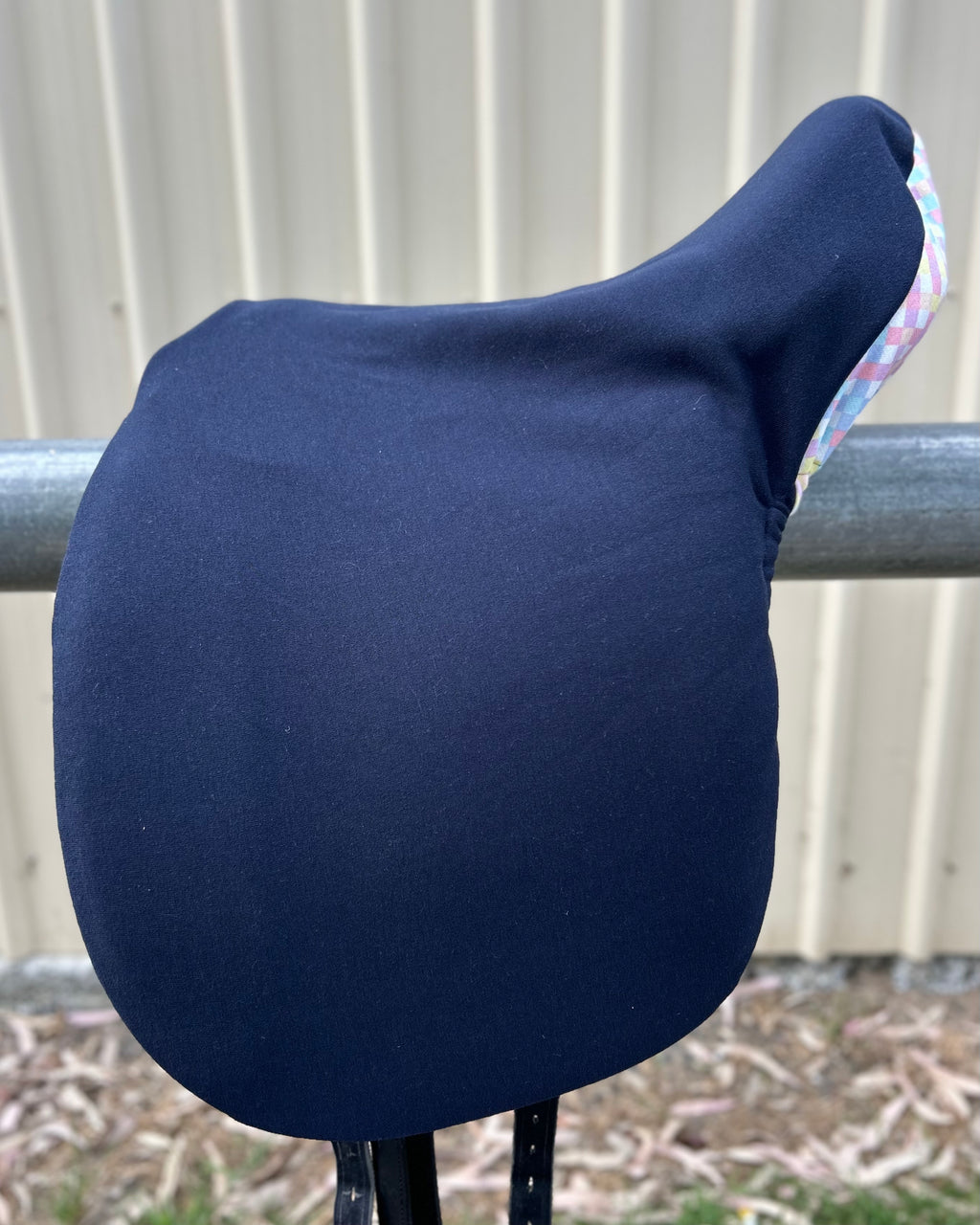 English Saddle Cover - Check