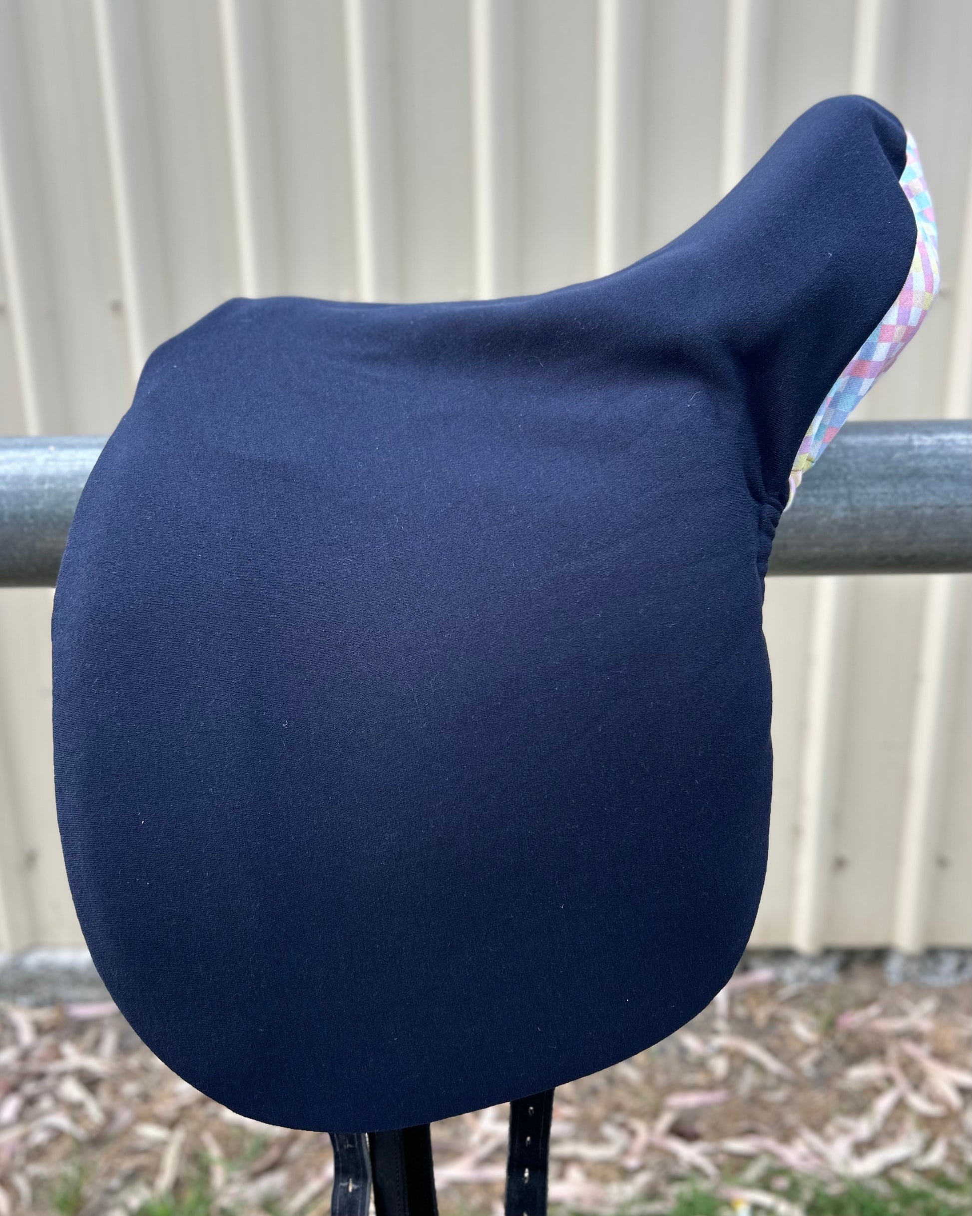 English Saddle Cover - Check