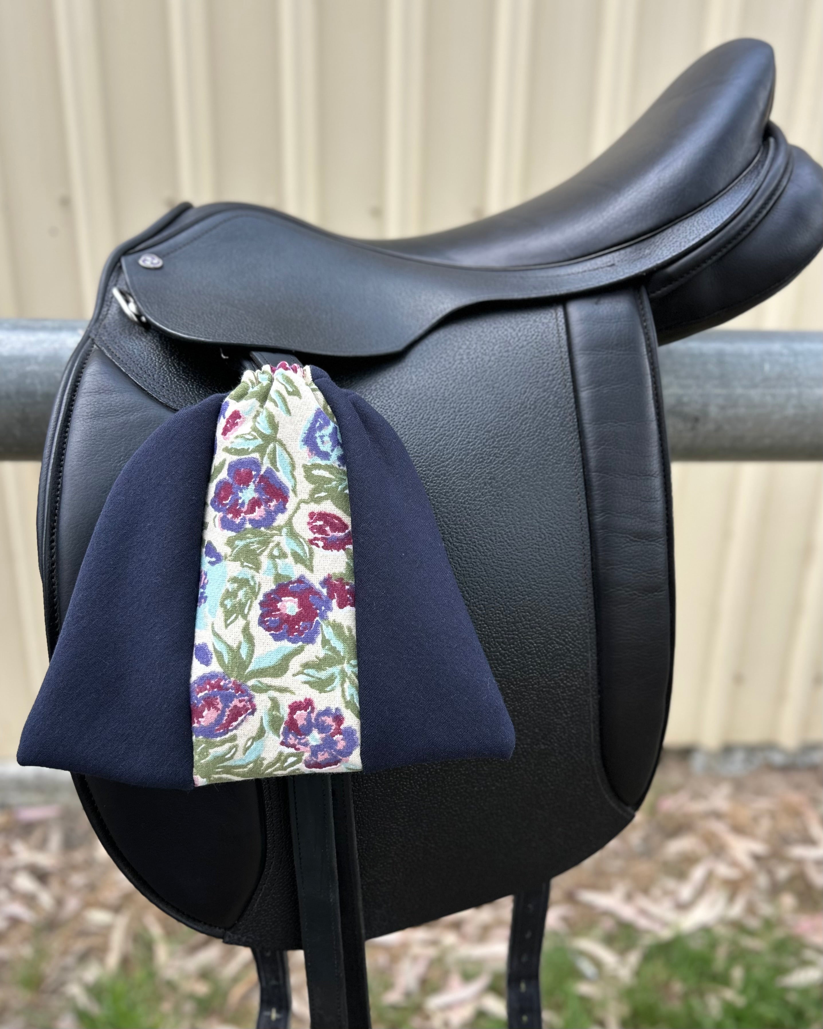 Fleece Stirrup Covers - Floral