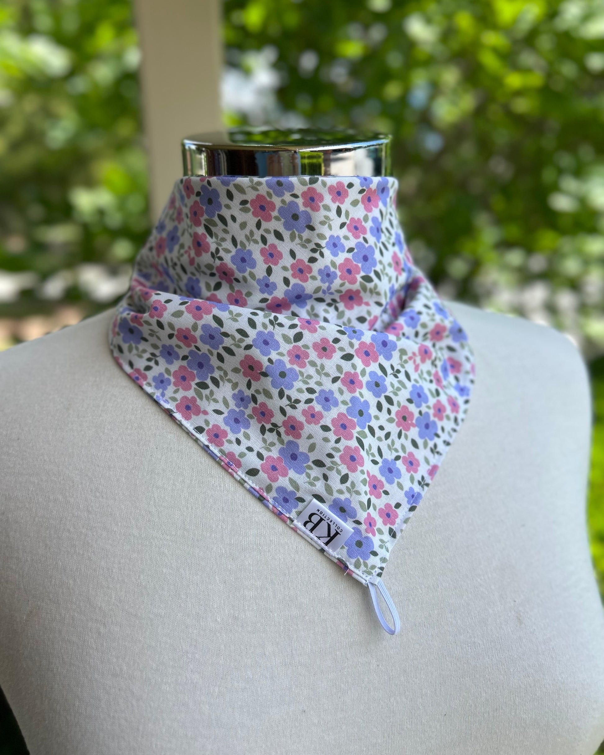 Cotton Neck Scarf - Spring Daises