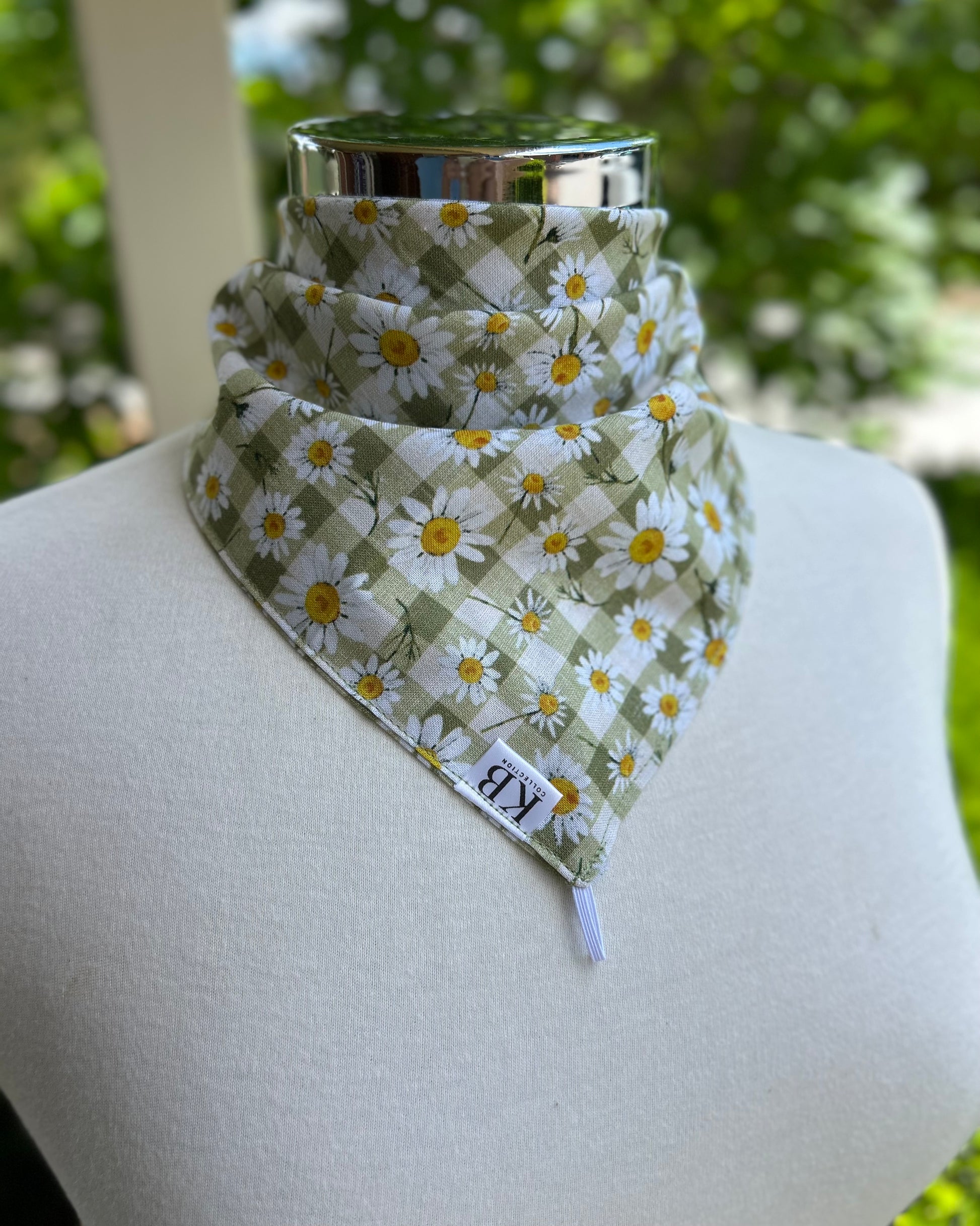 Cotton Neck Scarf - Daisy Gingham