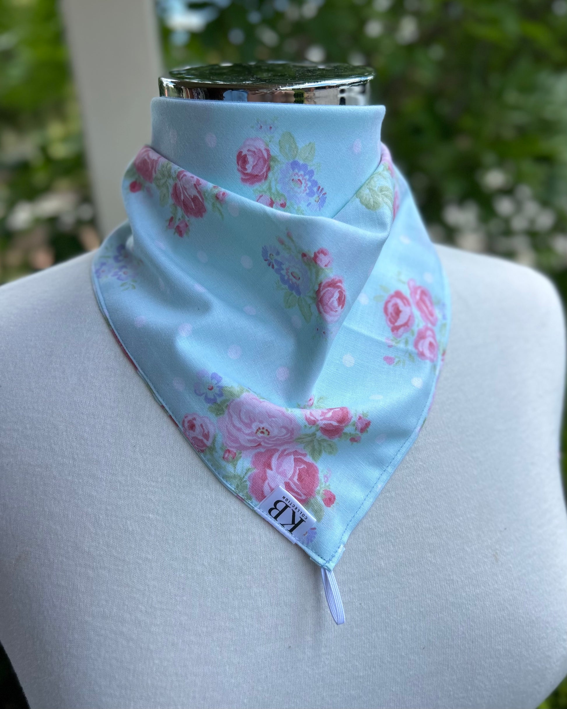 Cotton Neck Scarf - Roses