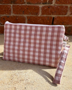 KB Quilted Purse - Blush Gingham