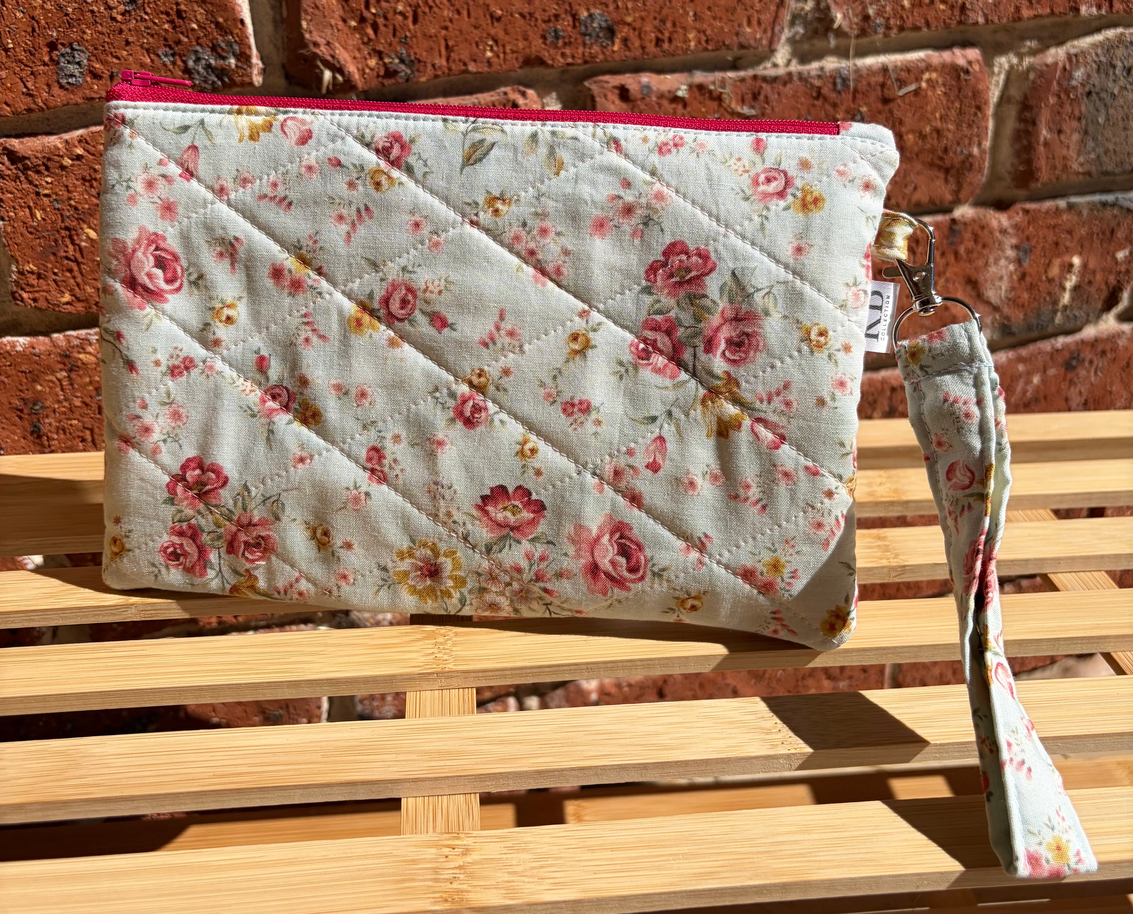 KB Quilted Purse - Pink Roses