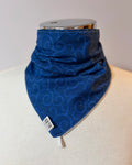 Cotton/Fleece Neck Scarf - Deep Blue