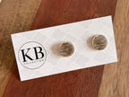 Cowhide Studs - (Silver) Roan