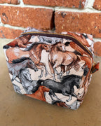 KB Cosmetic Bag - Horses