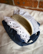 Deluxe Denim Cosmetic Bag