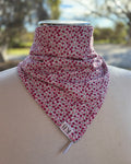 Cotton/Fleece Neck Scarf - Peonies
