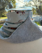 Cotton/Fleece Neck Scarf - Horses