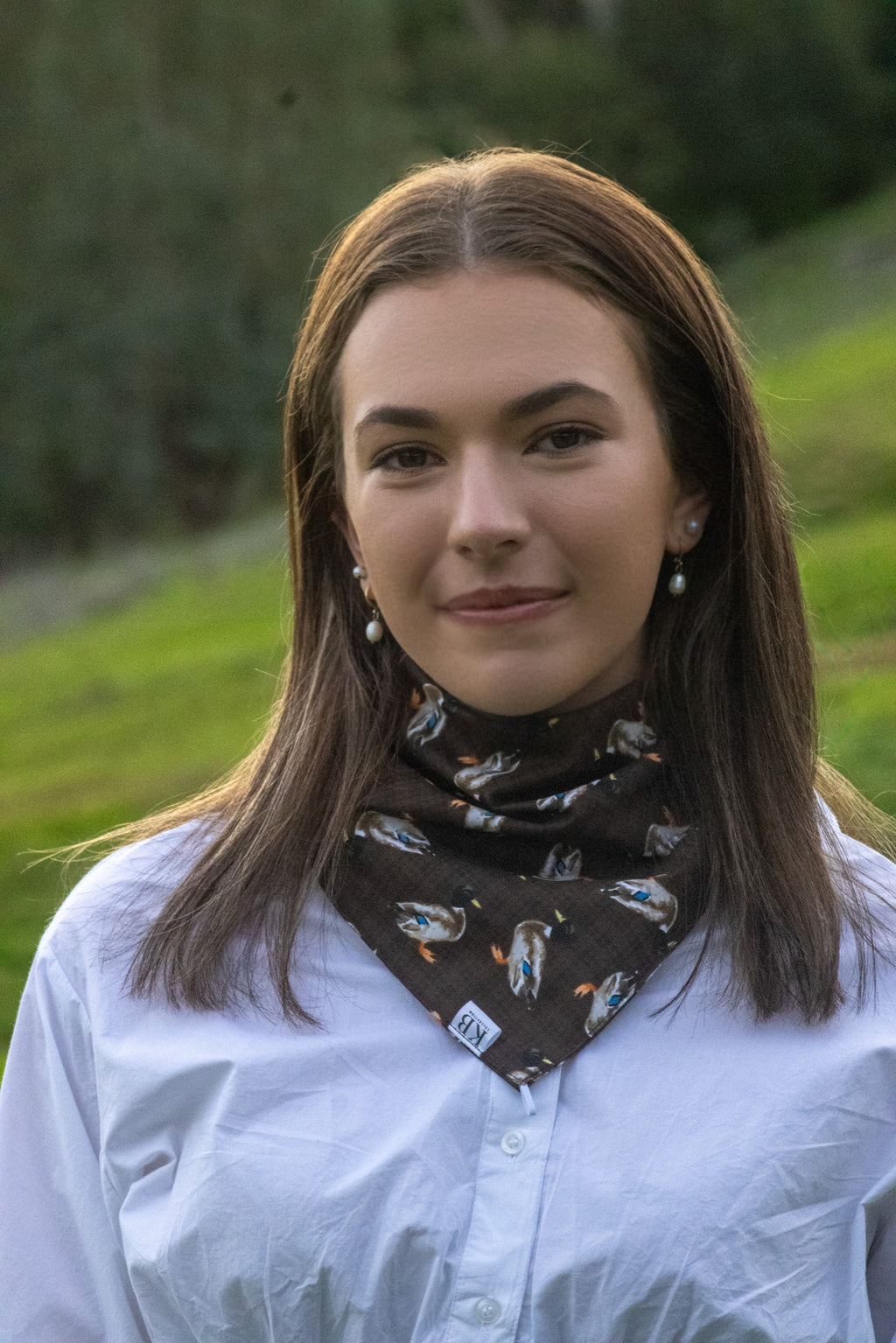 Cotton Neck Scarf - Ducks