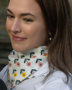 Cotton Neck Scarf - Poppies