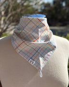 Cotton Neck Scarf - Multi Colour Check